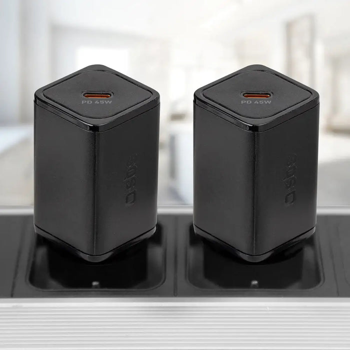 SBS TETRGAN1C45W 45W GaN USB-C Wall Charger with Power Delivery - Black - Cell phone USB charger<<<HurtelXML