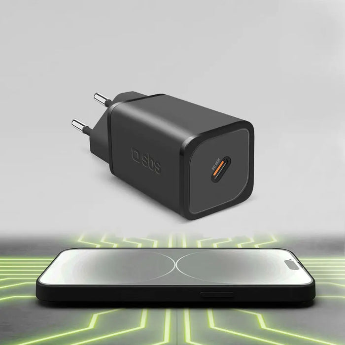 SBS TETRGAN1C65W 65W GaN Power Delivery Charger - Black - Cell phone USB charger<<<HurtelXML