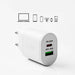 SBS TETRPD20W 20W USB-A USB-C Wall Charger with Power Delivery - White - Cell phone USB charger<<<HurtelXML