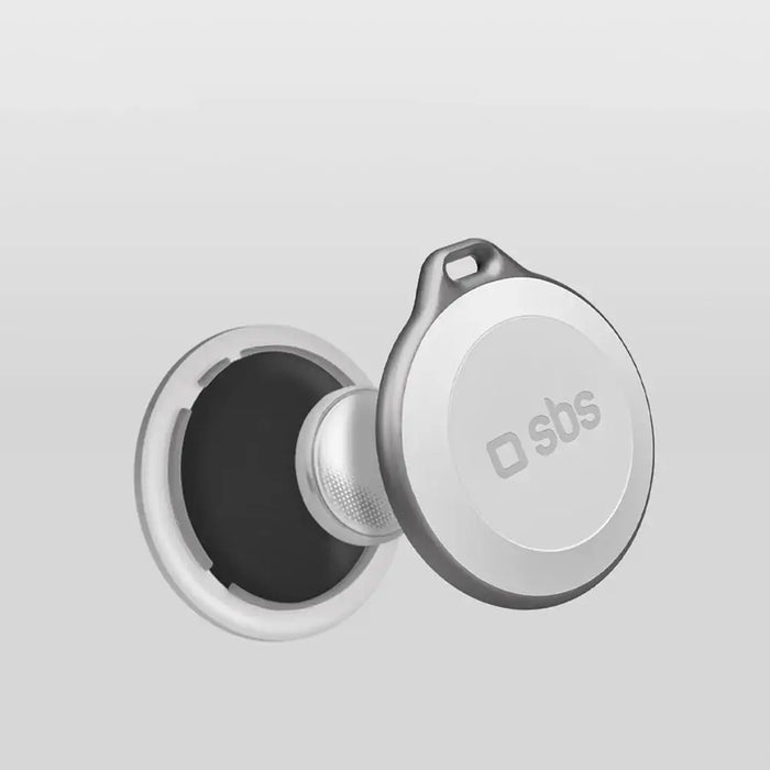 SBS Track My Circle Waterproof IP65 Locator Compatible with Apple Find My - White - Other cell phone