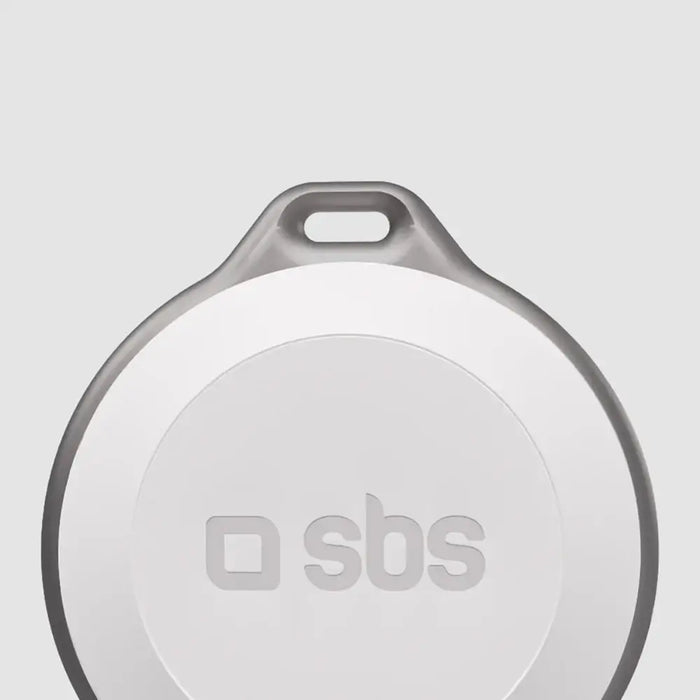 SBS Track My Circle Waterproof IP65 Locator Compatible with Apple Find My - White - Other cell phone