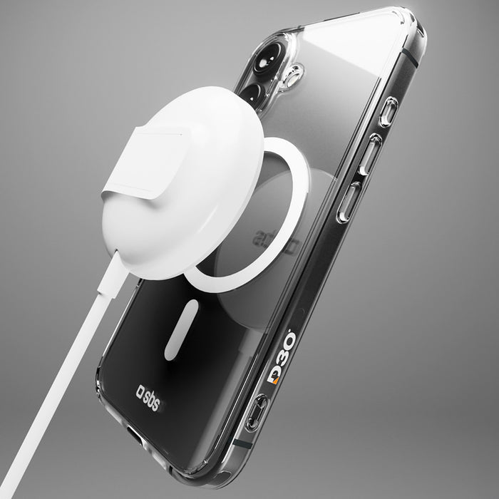 SBS Extreme Mag D3O MagSafe Case for iPhone 16 Plus - Transparent