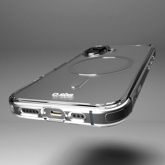 SBS Extreme Mag D3O MagSafe Case for iPhone 16 Plus - Transparent