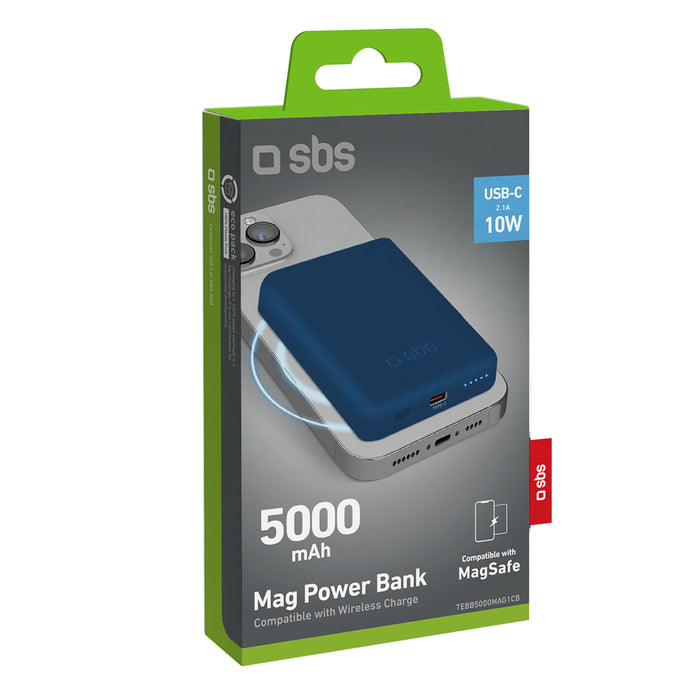 Powerbank SBS TEBB5000MAG1CB 5000 mAh compatible with MagSafe - blue