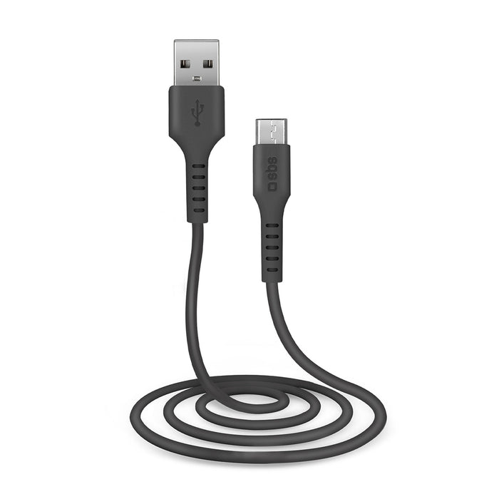 SBS LTHL200 USB-A - Micro-USB Cable 1m - Black