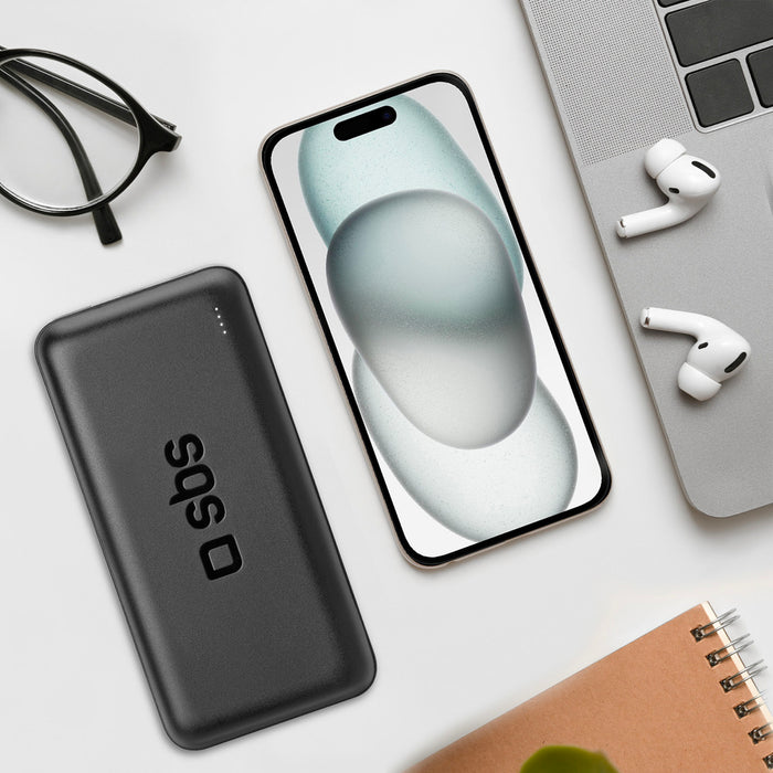 Powerbank SBS TTBB20000PD20K 20000 mAh 20W PD USB-C, USB-A, Micro-USB - black