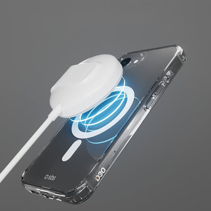 SBS Extreme Mag D3O MagSafe Case for iPhone 16e/17e - Transparent