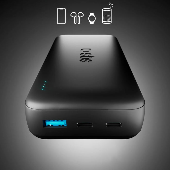 SBS Infinity Power Bank 20000mAh 10W LiFePo₄ USB-A USB-C - Black