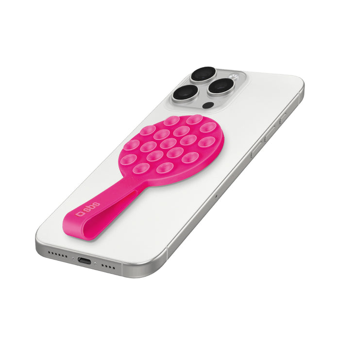 SBS MAG Grippy MagSafe Compatible Holder with Suction Cup and Ear - Pink