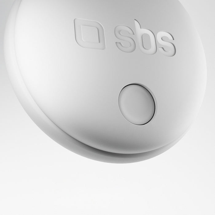 SBS Track My Circle Locator Compatible with Apple Find My - White