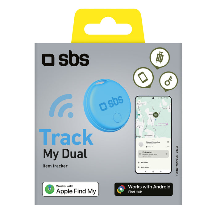 SBS universal locator Track My Dual - blue