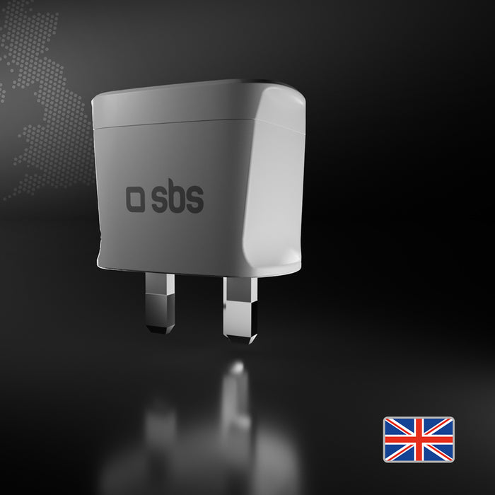 SBS UK Travel Adapter - Universal - White