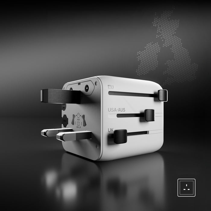 SBS TEADAPTUNI universal travel adapter - white