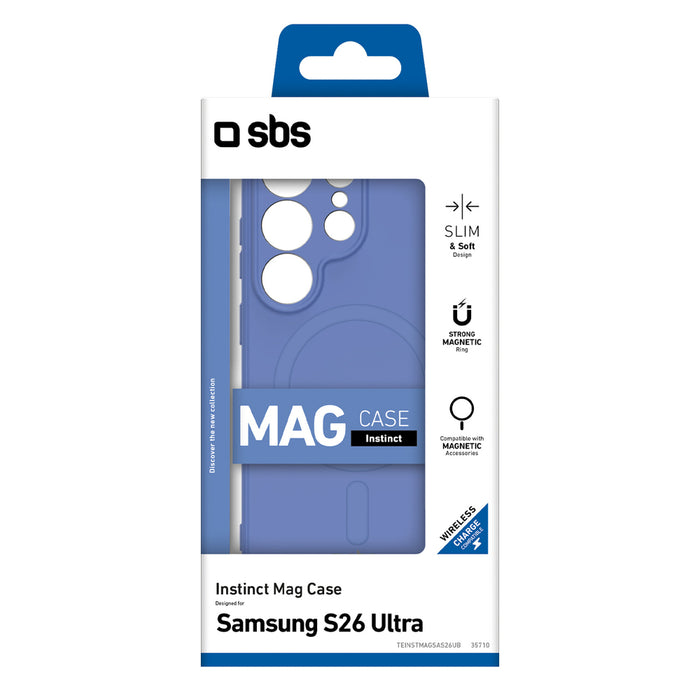 SBS Instinct Mag Case for Samsung Galaxy S26 Ultra Compatible with MagSafe - Blue