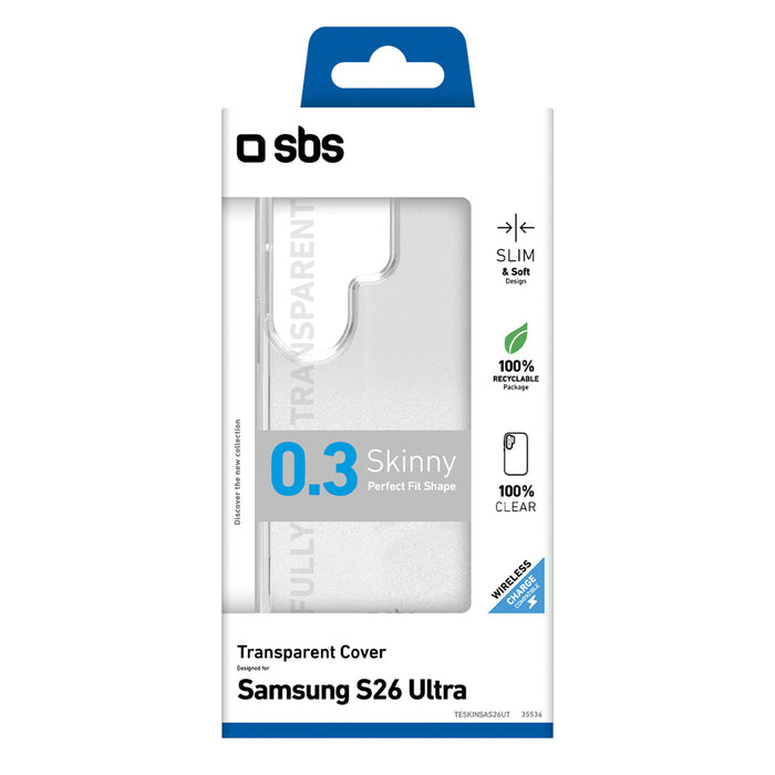 SBS Skinny Cover for Samsung Galaxy S26 Ultra - Transparent