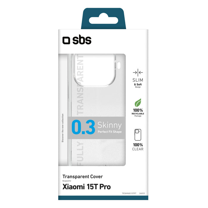 SBS Skinny Cover for Xiaomi 15T Pro - transparent