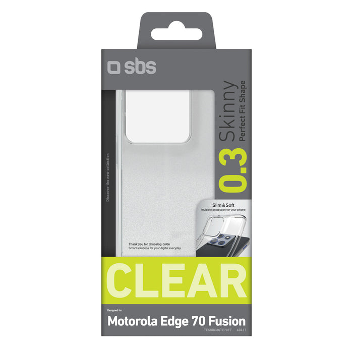 SBS Skinny Cover for Motorola Edge 70 Fusion - Transparent
