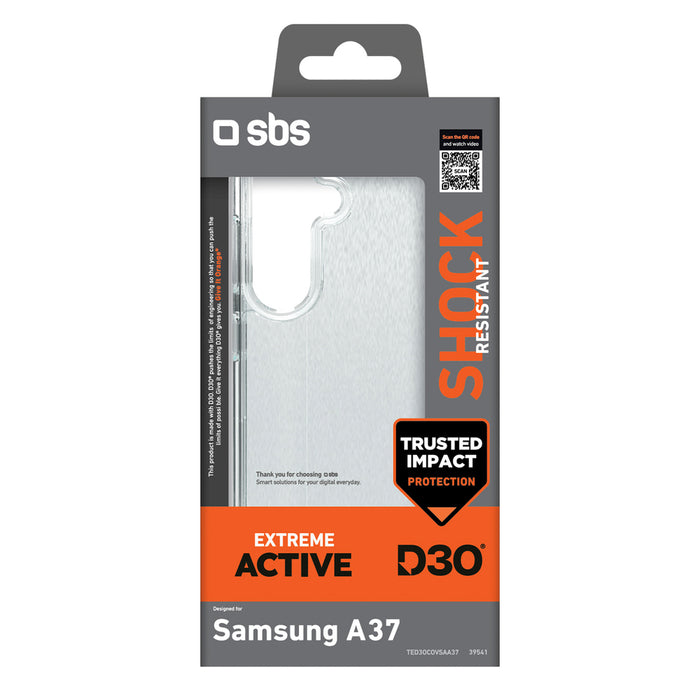 SBS D3O Case for Samsung Galaxy A37 - Transparent