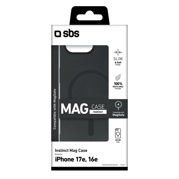 SBS Instinct Case for iPhone 16e / 17e - Black