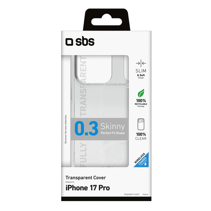SBS Skinny Cover for iPhone 17 Pro - Transparent