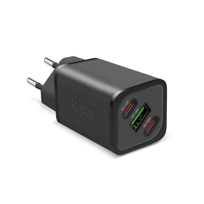 Laptop charger SBS 140W 220V PD GaN 2xC+A 47839