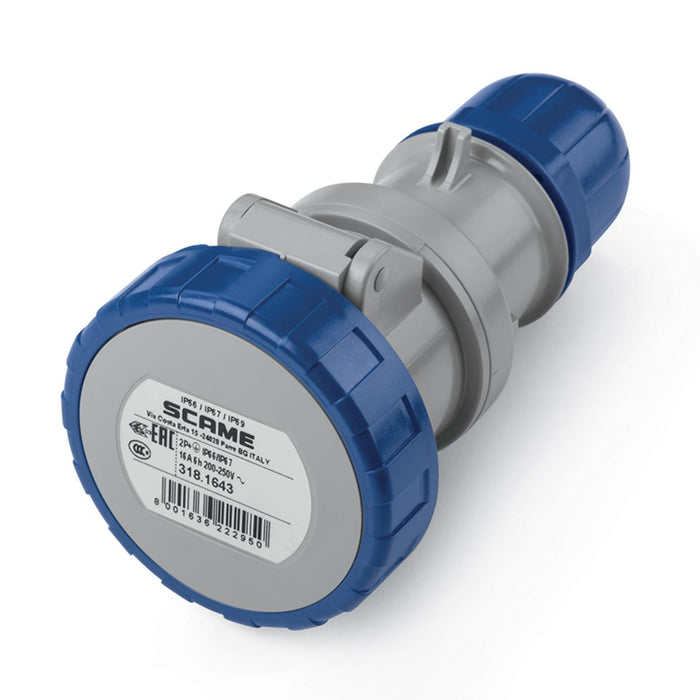 CONTACT 2P+E 16A IP66/67 6H OPTIMA SCAME