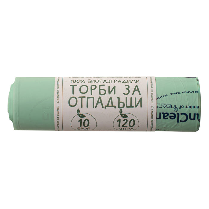 BIO WASTE BAGS 120 L 10 PCS SCANCLEAN