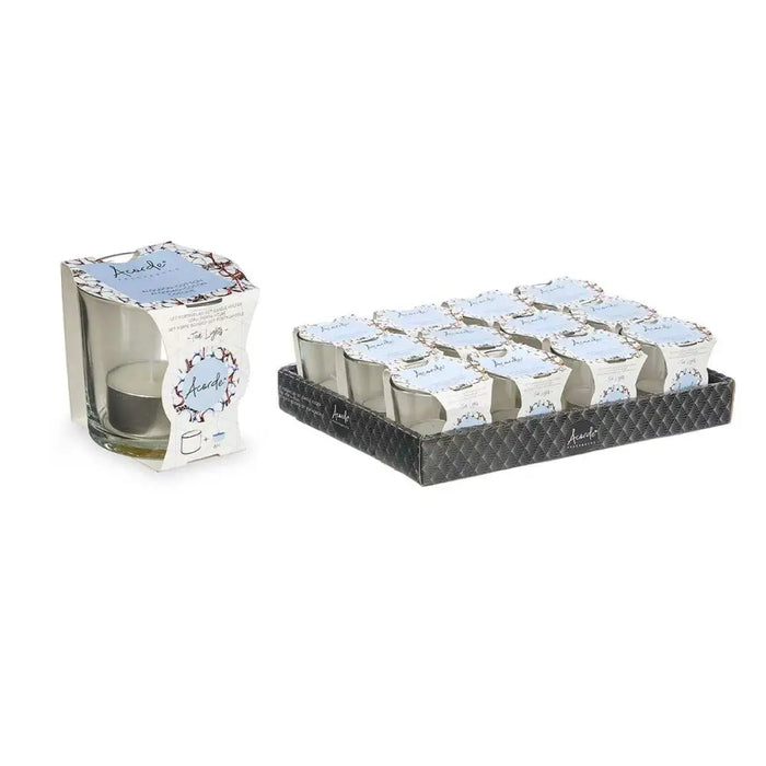 Scented Candle Acorde Cotton Glass (12 Units) - Почистване Прахосмукачки И Гладене<<<Дом Градина<<<BigBuy&&&Ароматни