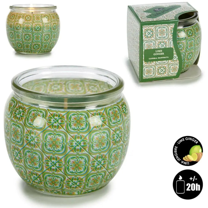 Scented Candle Acorde Lime Ginger (12 Units) - Почистване Прахосмукачки И Гладене<<<Дом Градина<<<BigBuy&&&Ароматни