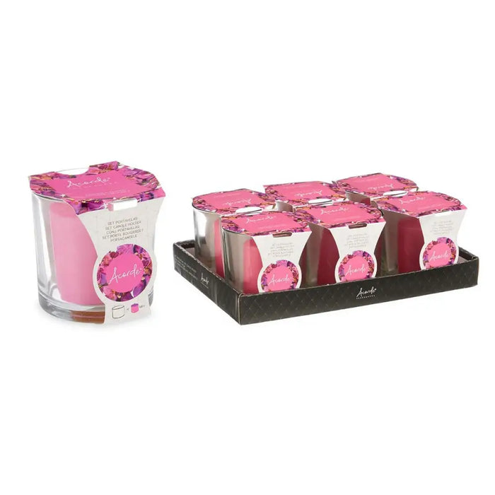 Scented Candle Acorde Orchid Glass (6 Units) - Почистване Прахосмукачки И Гладене<<<Дом Градина<<<BigBuy&&&Ароматни