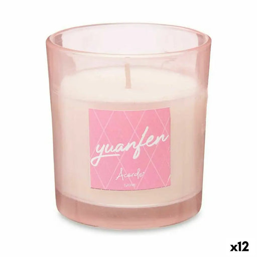 Scented Candle Acorde Peony 120 g (12 Units) - Почистване Прахосмукачки И Гладене<<<Дом Градина<<<BigBuy&&&Ароматни