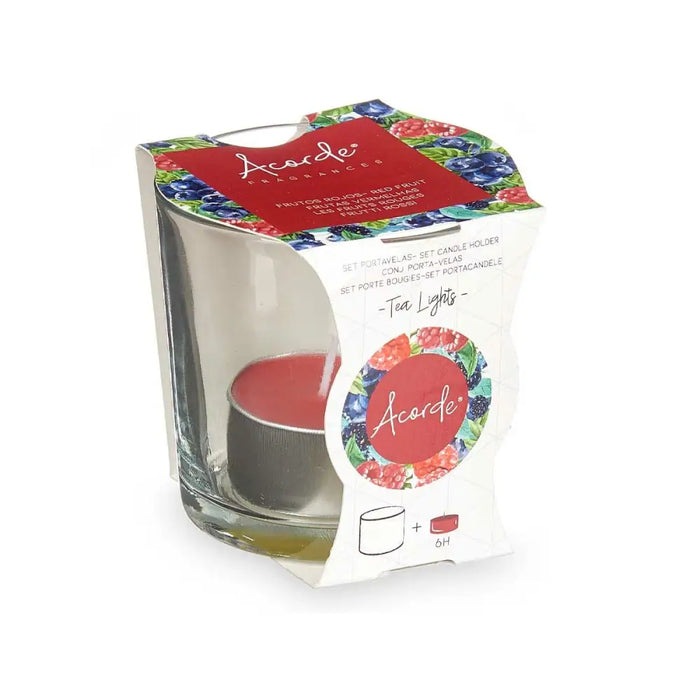 Scented Candle Acorde Tealight Red fruits (12 Units) - Почистване Прахосмукачки И Гладене<<<Дом