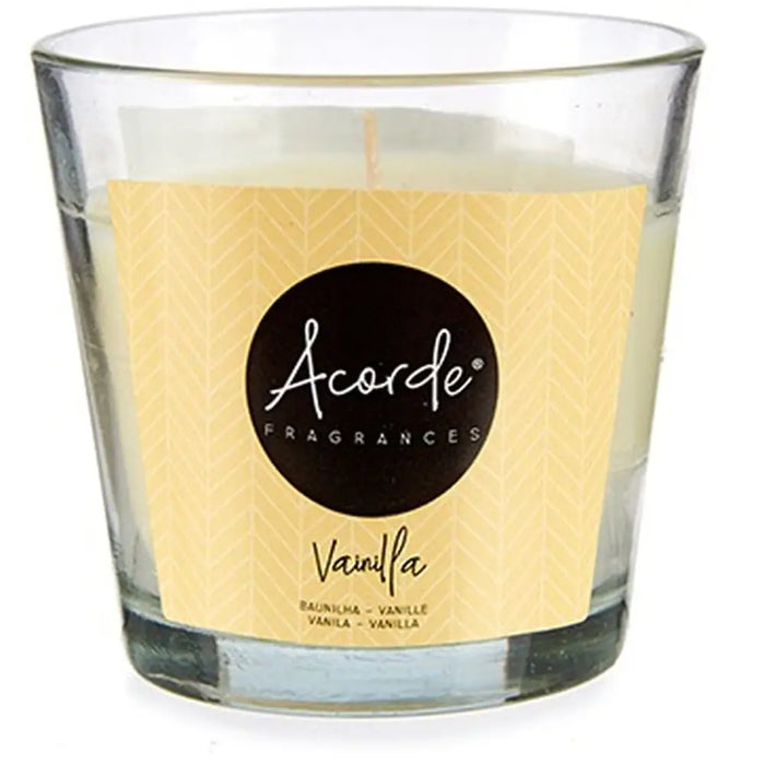 Scented Candle Acorde Vanilla 120 g (12 Units) - Почистване Прахосмукачки И Гладене<<<Дом Градина<<<BigBuy&&&Ароматни
