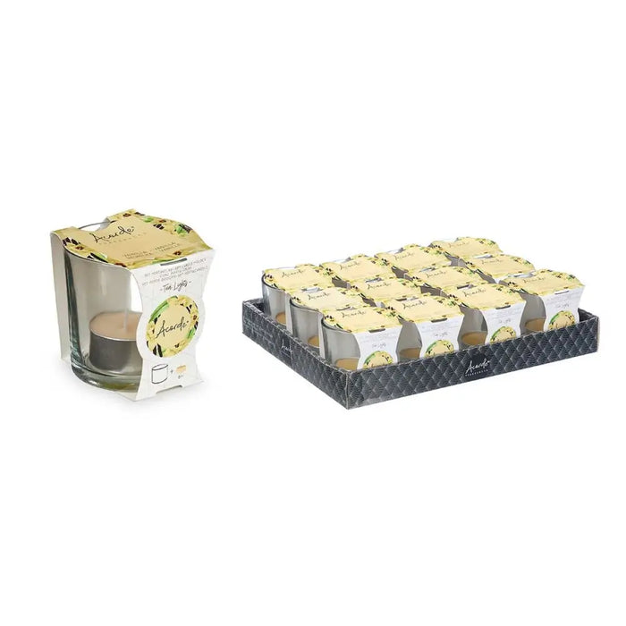 Scented Candle Acorde Vanilla Glass (12 Units) - Почистване Прахосмукачки И Гладене<<<Дом Градина<<<BigBuy&&&Ароматни