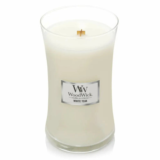 Scented Candle Woodwick Core Large White Teak 609 g - Почистване Прахосмукачки И Гладене<<<Дом