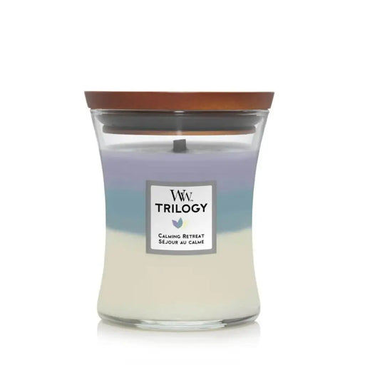 Scented Candle Woodwick Trilogy Calming Retreat - Почистване Прахосмукачки И Гладене<<<Дом Градина<<<BigBuy&&&Ароматни