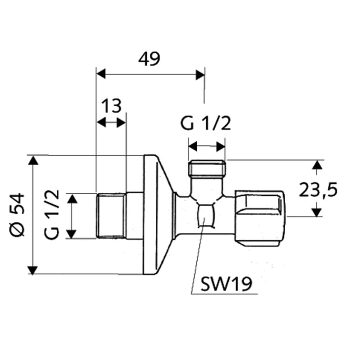 BREATH VALVE BKR SCHELL 1/2 x 1/2