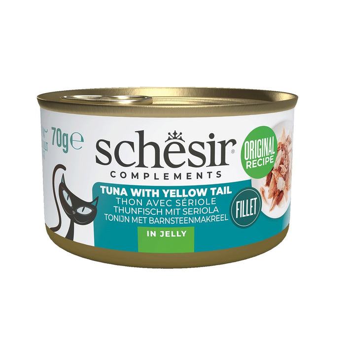 SCHESIR Complements Tuna with yellow tail in jelly - wet cat food - 70g