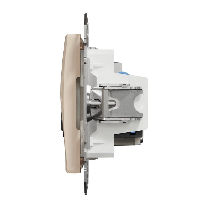 SOCKET TV+RJ45 CAT.6 UTP CREAM SEDNA
