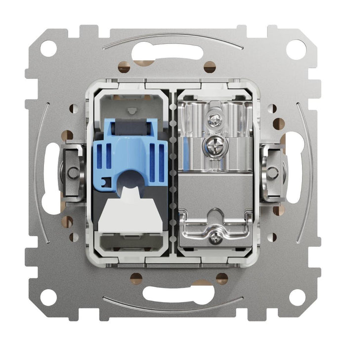 SOCKET TV+RJ45 CAT.6 UTP CREAM SEDNA