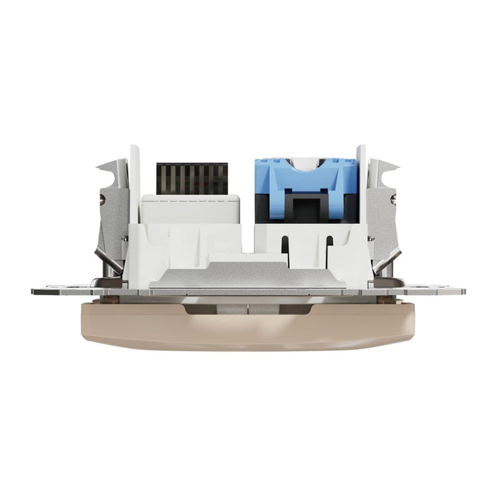 SOCKET TV+RJ45 CAT.6 UTP CREAM SEDNA