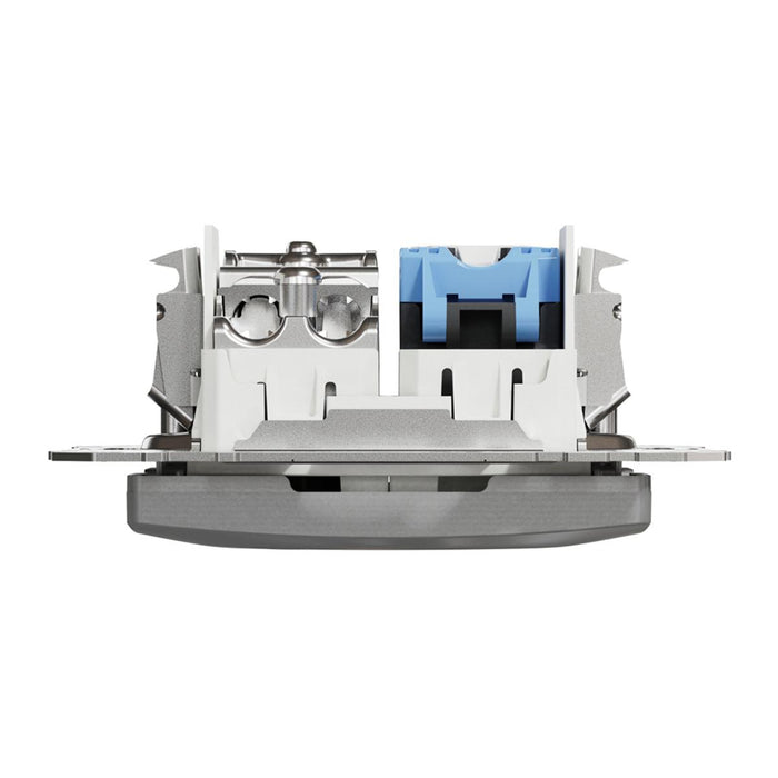 SOCKET TV+RJ45 CAT.6 UTP ALUMINUM SEDNA