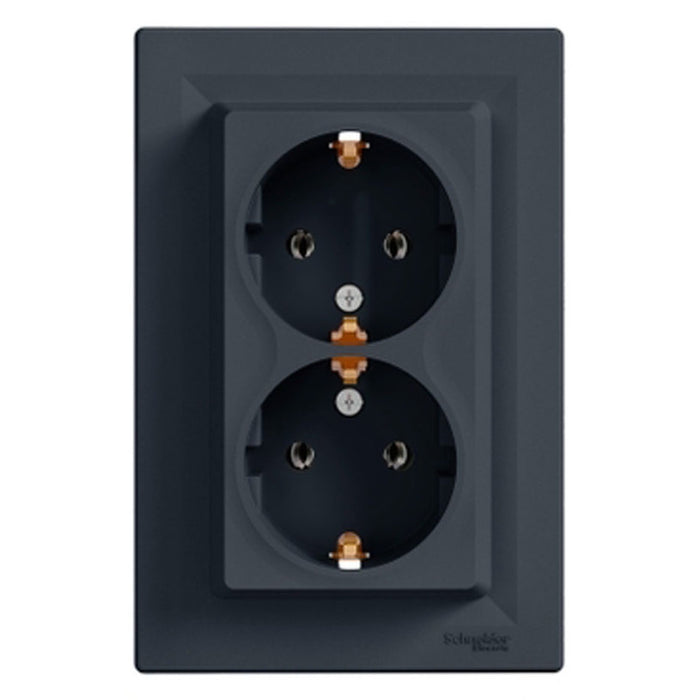 DOUBLE CONTACT ANTHRACITE SCHNEIDER ASFORA