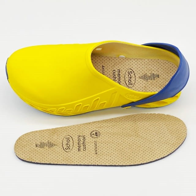 Scholl Evoflex  - unisex clogs yellow, size 38