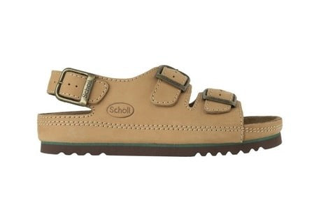 Scholl Air Bag Back Strap Comfortable Sandals Brown 35