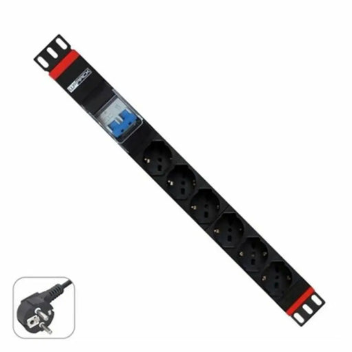 Schuko 19’’ 6 Way Multi-socket Adapter WP WPN-PDU-G02-06 (2 m) - Компютър Мрежи и компоненти<<<Компютри|