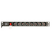 Schuko 19’’ 8 Way Multi-socket Adapter with On / Off Switch GEMBIRD EG-PDU-014-F (3 m) - RACK power