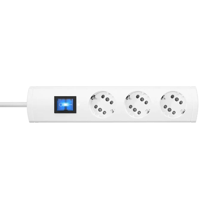 Schuko 3-socket plugboard with power switch Kopp Duoversal Plus 3600 W (1,4 m) - Електроника Периферни и резервни