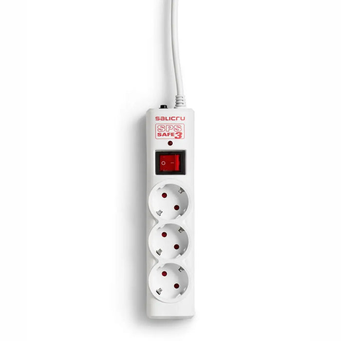 Schuko 3-socket plugboard with power switch Salicru SPS SAFE 3 (1,5 m) - Електроника Периферни и резервни