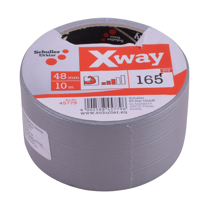 REINFORCED DUCT TAPE 48 MM /10 M SILVER SCHULLER X-WAY
